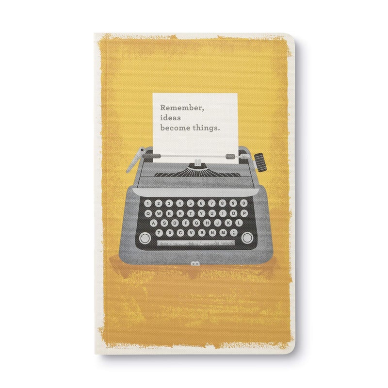 Compendium Softcover Journal - Remember, Ideas Become Things. â€“ A Write Now Journal with 128 Lined Pages, 5â€³W x 8â€³H - Image 1
